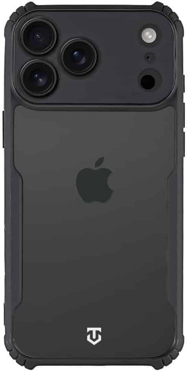 Tactical iPhone 17 Pro Max Quantum Stealth Cover – Transparant Hoesje – Clear Black
