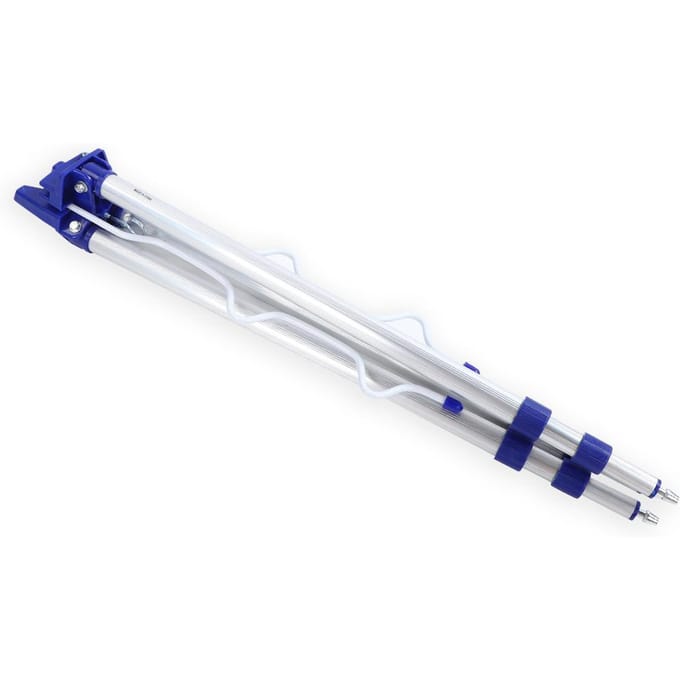 Aluminiumlegering Verstelbare Telescopische Hengelstandaard Beugel Statief Houder Ondersteuning 5 Hengels 1.2m white