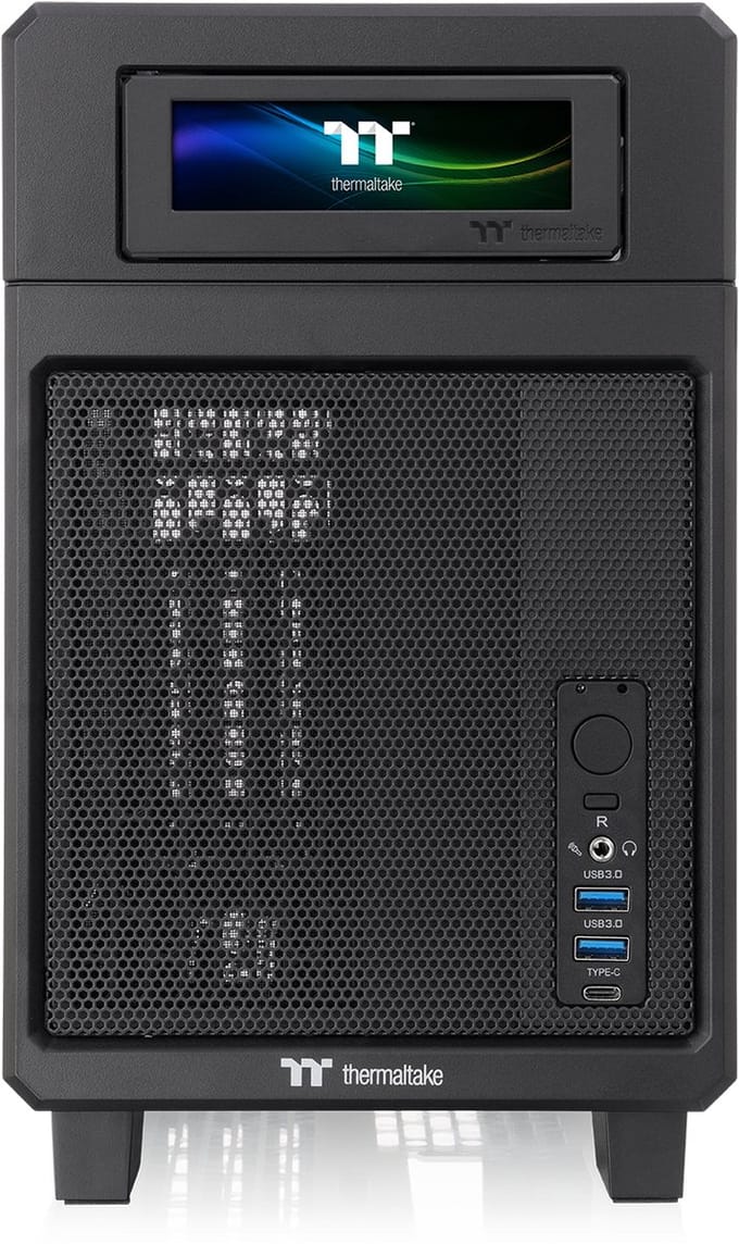 Thermaltake TR100 Mini - PC Case - Behuizing - Compact - Draagbaar - PCIe 4.0-Riser Kabel - Zwart
