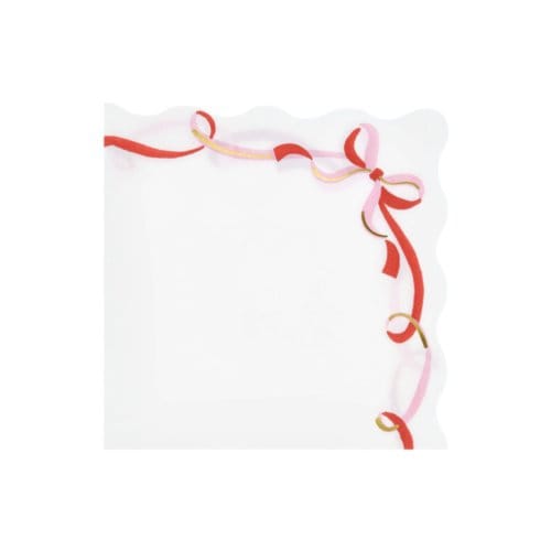 Meri meri kerst grote servetten lint strik