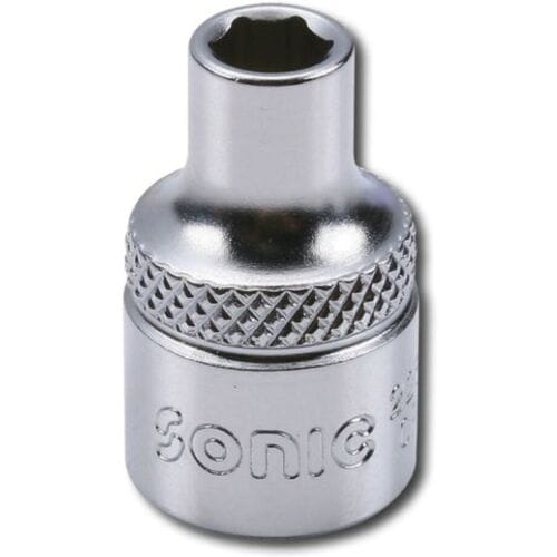 Dopslagsleutel 3/8" 13mm, 28mm lang, 6-kant
