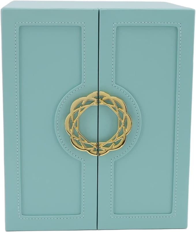 Juwelen Opberger - Sieraden Doos - Veilige Opslag - Dubbele Deuren - 2 Kilogram - Groen