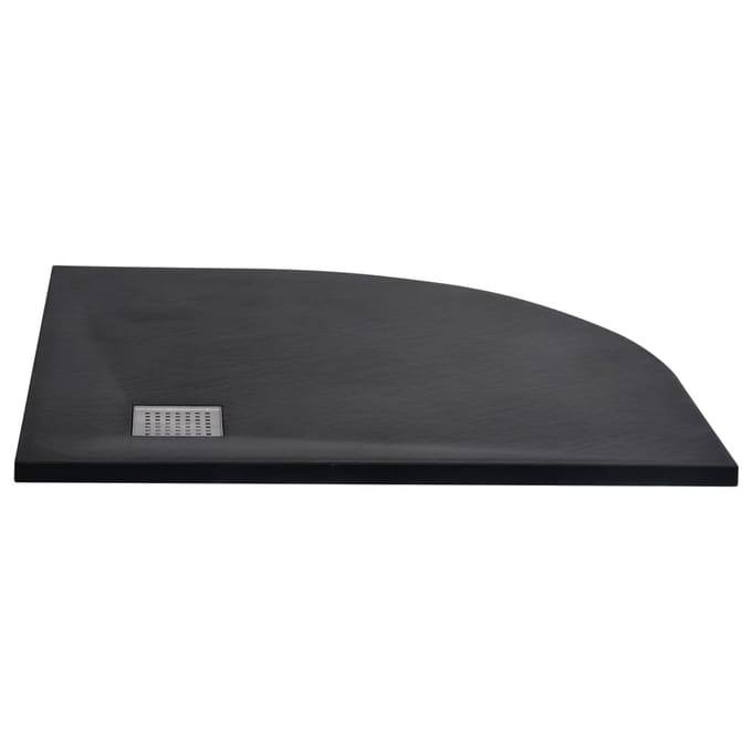 vidaXL - Douchebak - 90x90 - cm - SMC - zwart