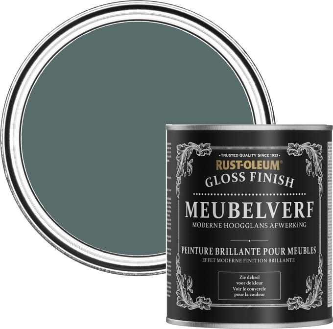 Rust-Oleum Groen Meubelverf Hoogglans - Diepe Zee 750ml