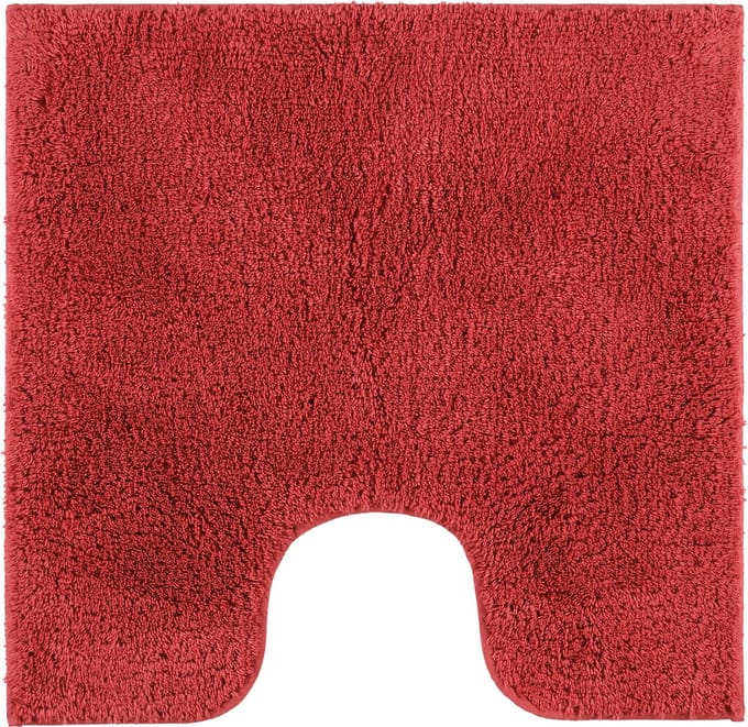 Casilin Havana WC-mat - 59 x 59 cm - Met uitsparing - Rood
