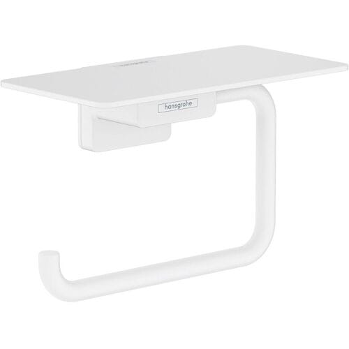 Hansgrohe AddStoris Q closetrolhouder - met planchet - mat wit
