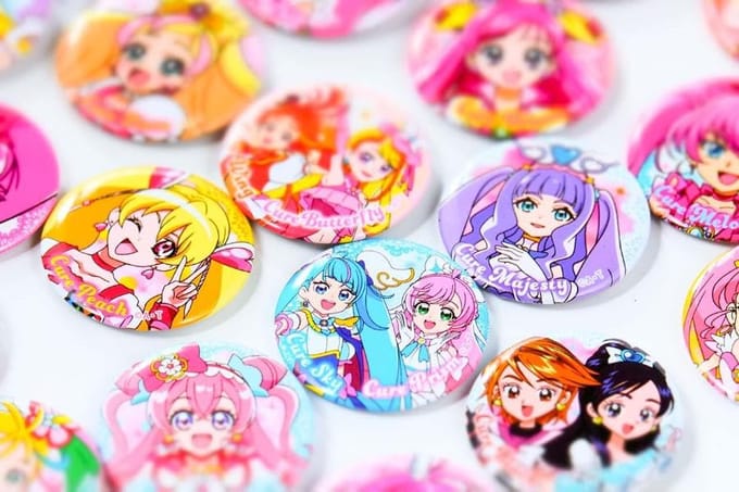 PreCure All Stars Blikbadge Set ([Verscheidenheid]) yellow