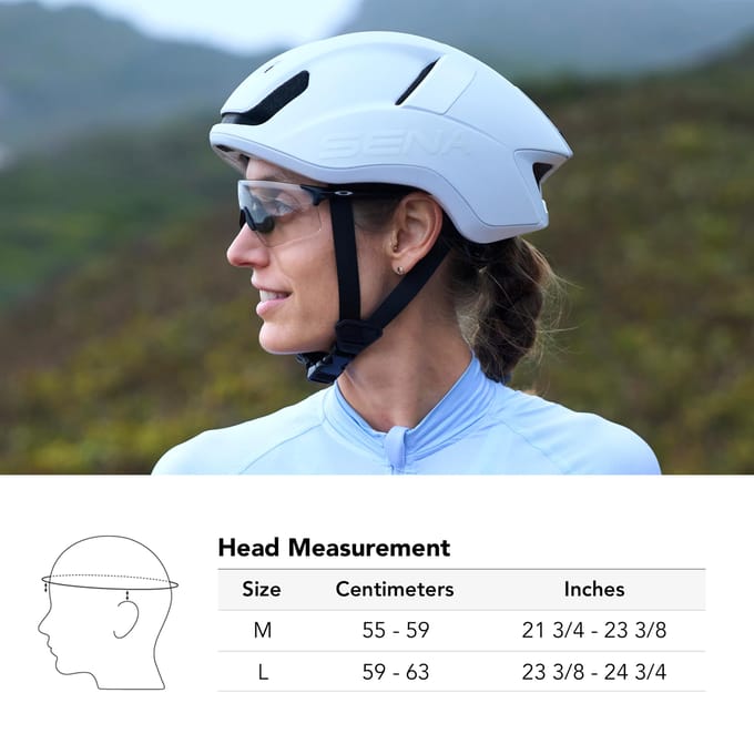 Sena S1 Smart Cycling Helm mat wit maat L