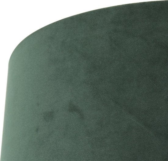 Groene velours lampenkap K1066VS ⌀50cm met E27 support - Modern Kappen van Steinhauer