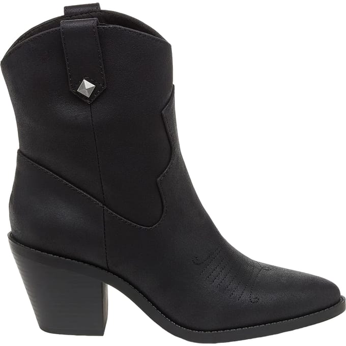 Rocket Dog Dames/Dames Feather Cowboylaarzen (Zwart)