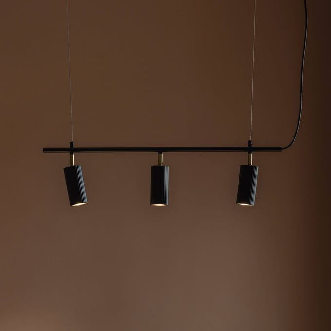 Globen Lighting hanglamp Hubble 3 zwart, lengte 75 cm, 3-lamps