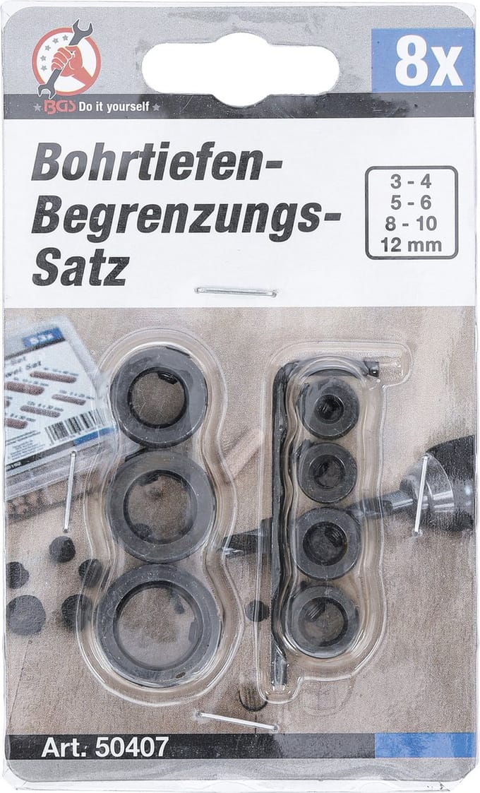 BGS Boordiepte begrenzingsset 8 delig