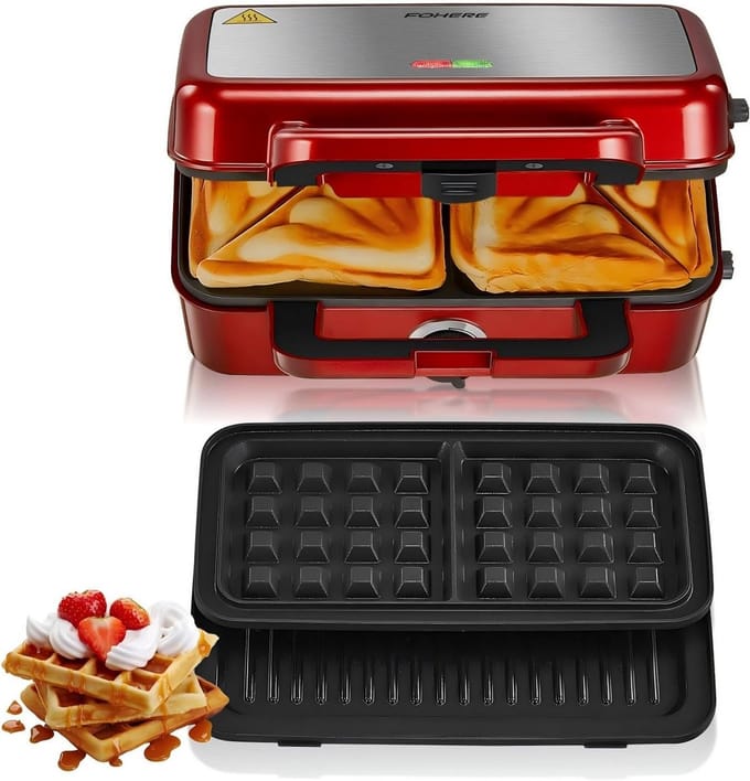 Wafelijzer met verwisselbare platen - Wafelijzer - Bakervaring