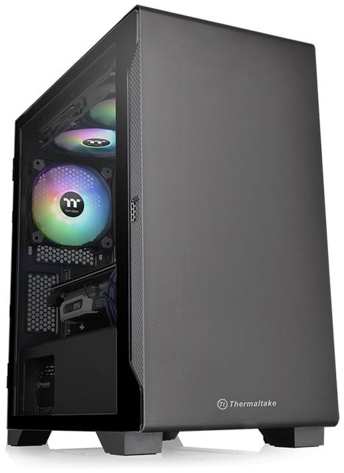 THERMALTAKE S100 Zwart - Doos zonder voeding - Minitower - Micro-ATX-formaat