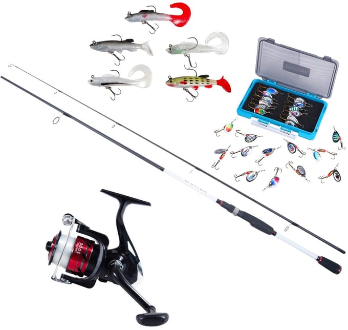 Catchmax Spintec Lure Combo Hengelset 1.85m (3-15g) - Roofvis Set
