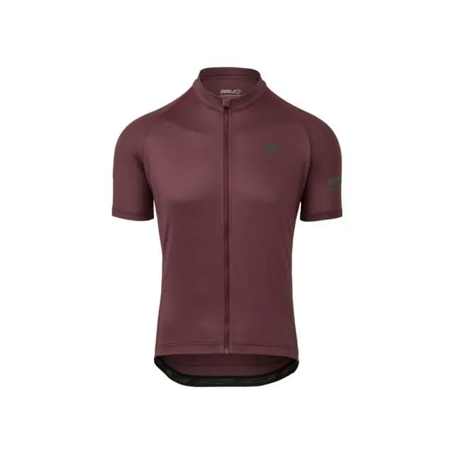 agu Core Fietsshirt Heren Korte Mouwen - Paars - Drie achterzakken - YKK-rits over de hele lengte - Sneldrogend interlock