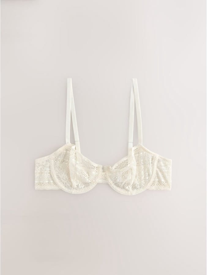 Next - Dames - Premium balconette met kant en zonder beugels - Crème