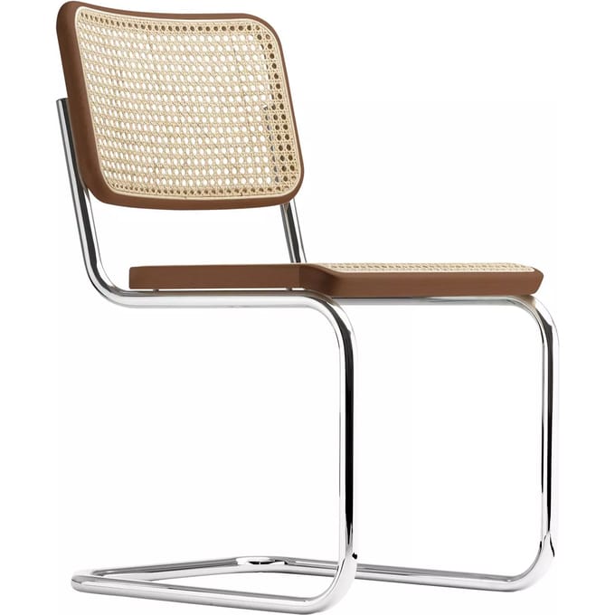 Thonet S 32 V Stoel - Beuken notenhout (TP 24) gebeitst