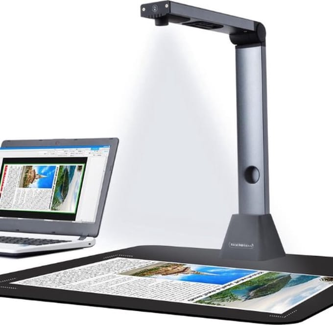 Thuys – Boekenscanner – Draagbare Documentscanner – USB – Document Camera – 8MP Camera – Multifunctioneel Design – Incl. USB Stick – Zwart