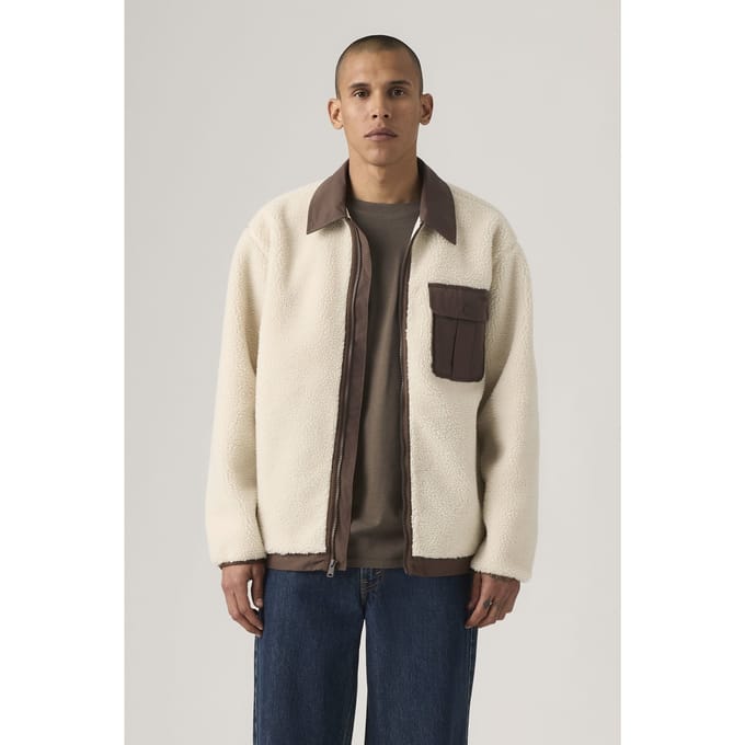 Levi's Joonie Sherpa Jacket Oatmeal Größe: M | Winterjacken Outlet | Herren