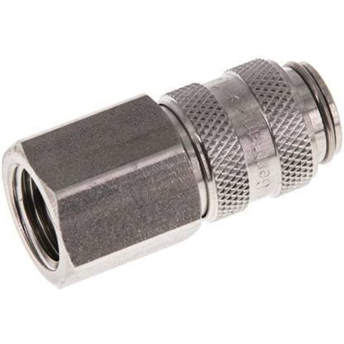 RVS DN 5 Luchtkoppeling Snelkoppeling G 1/4 inch Binnendraad - CLS5-F-S-014