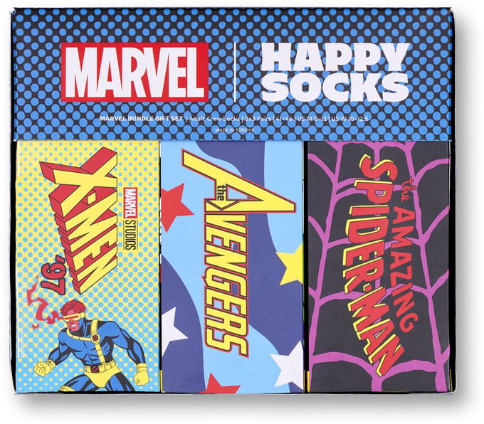 Happy Socks MARVEL™ Collector's 9-Pack Gift Set mt 36-40