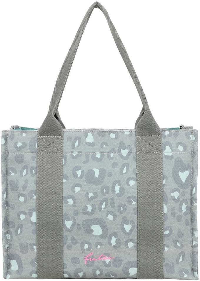 Fritzi aus Preußen schoudertas Tote Shopper Canvas Leo Jungle groen