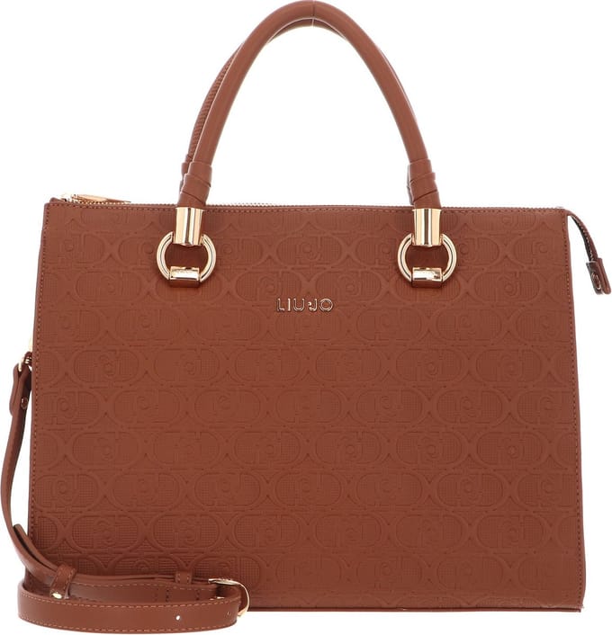 LIU JO Handtas Schoudertas Manh Satchel Deer Lichtbruin