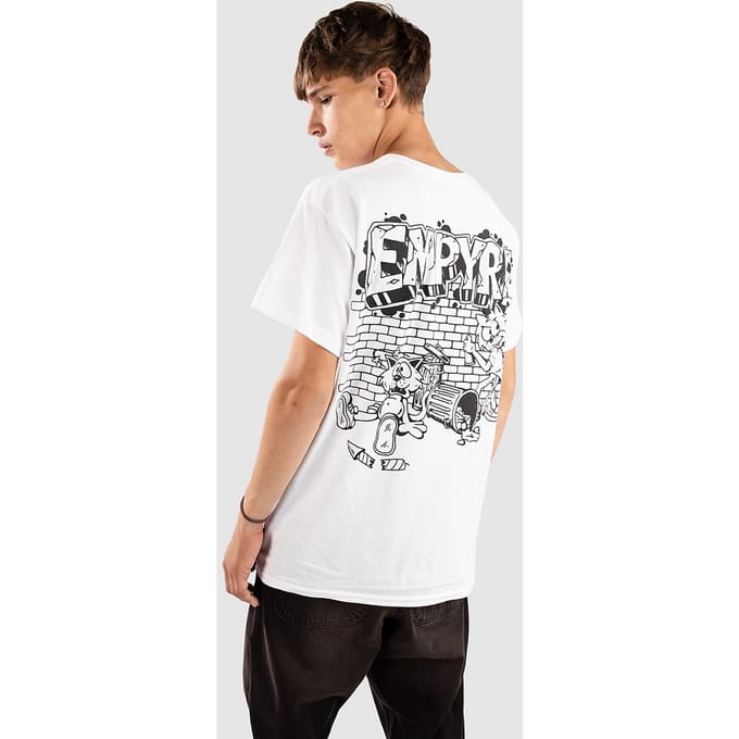 Empyre Trouble Cat T-Shirt wit