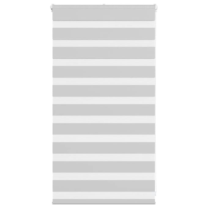 vidaXL - Zebra - rolgordijn - 85x100 - cm - stofbreedte - 80,9 - cm - lichtgrijs
