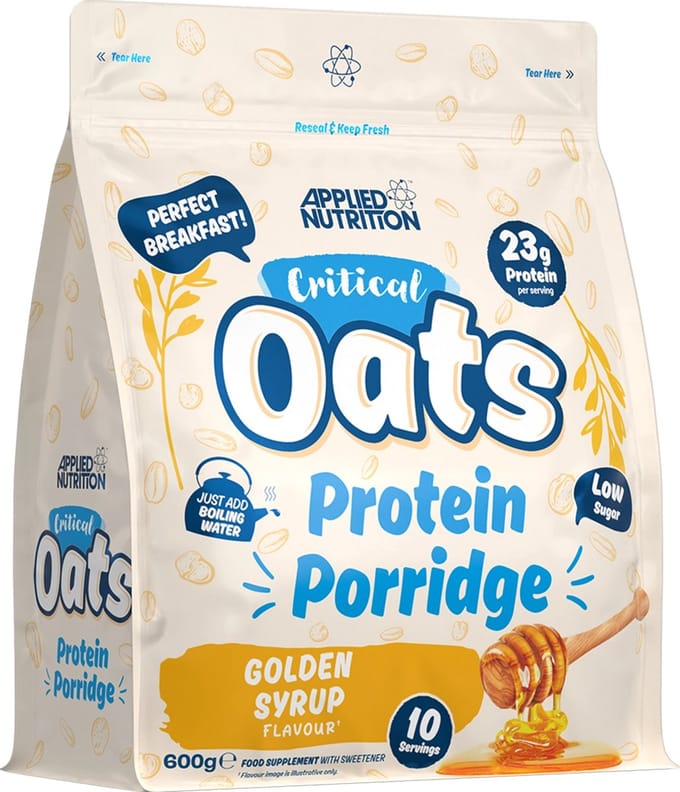 Applied Nutrition Critical Oats (600g) Golden Syrup - Functionele voeding - Eiwitrijke voedingsmiddelen