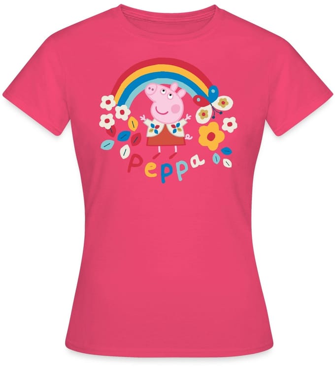 Peppa Pig Regenboog T-Shirt Dames