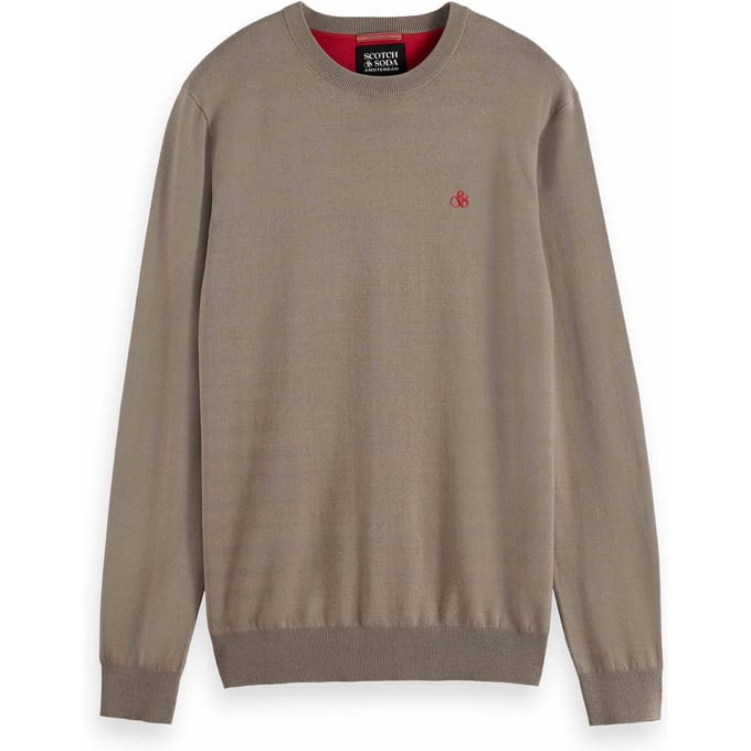 Scotch & Soda Essentiële Viscose Trui Gehaakte Sweater