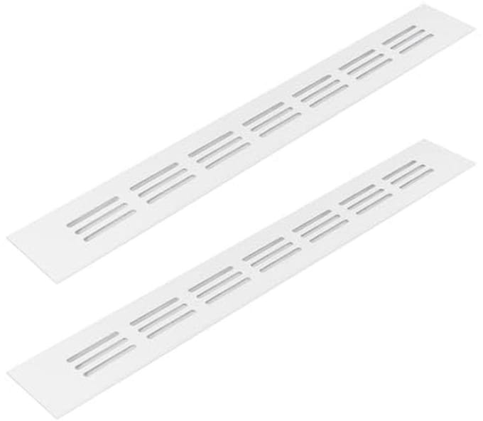 Aluminium Ventilatieroosters 40x300mm Pack van 2 - Voor HVAC, Verwarming, Koeling en Ventilatie