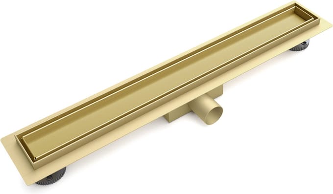 Mawialux douchedrain - Tegelrooster - 60 cm - Geborsteld Goud - Bristol