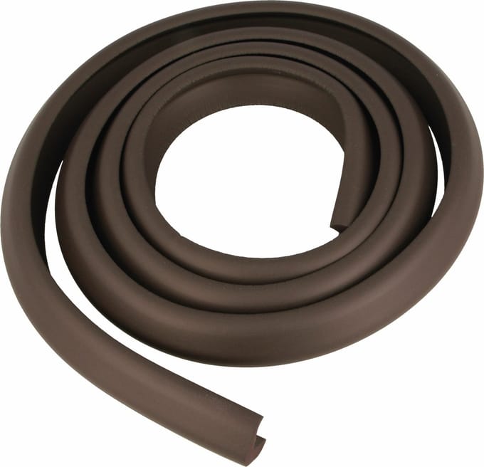 AMIG Randbescherming strip - 2x - 2meter - zelfklevend - bruin - veiligheid - kind bescherming