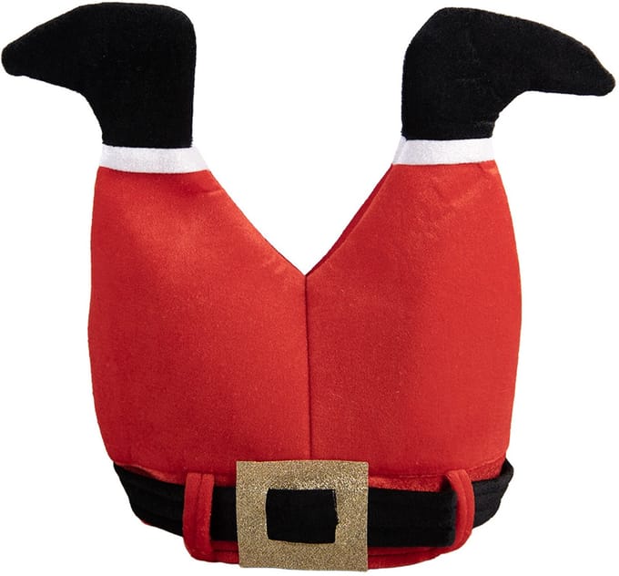 Clayre & Eef Kerstdecoratie Kerstmuts 34x40 cm Rood Synthetisch