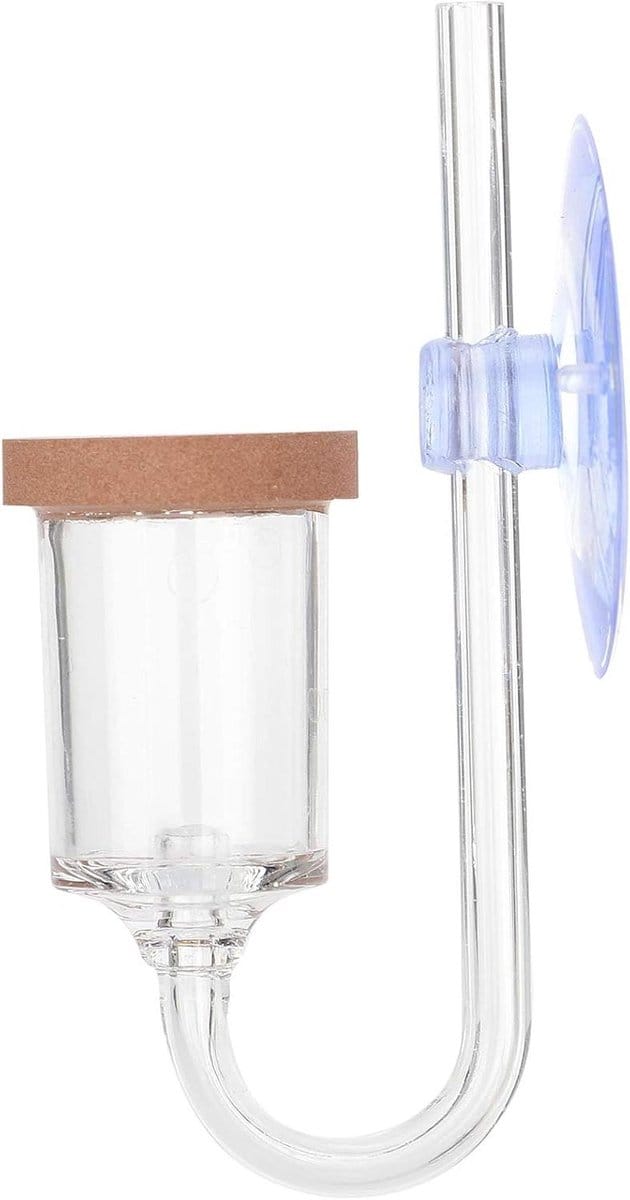 Allecto - Aquarium CO2-diffuser 2 in 1 - Geïntegreerde bellenteller