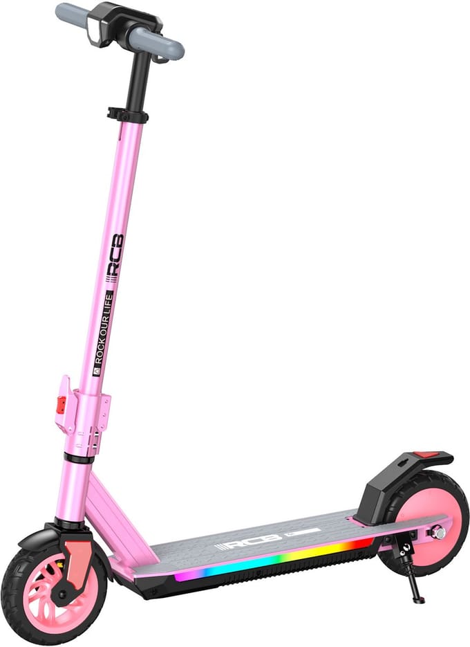 RCB R12Pro Elektrische Step Kinderen - Kinderstep - 220W - Max 18km/u - roz
