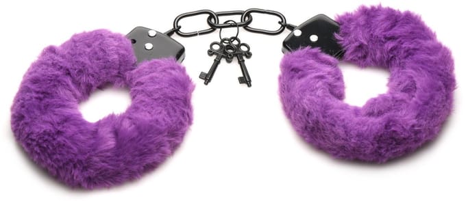 XR Brands - Cuffed In Fur Handboeien - Paars