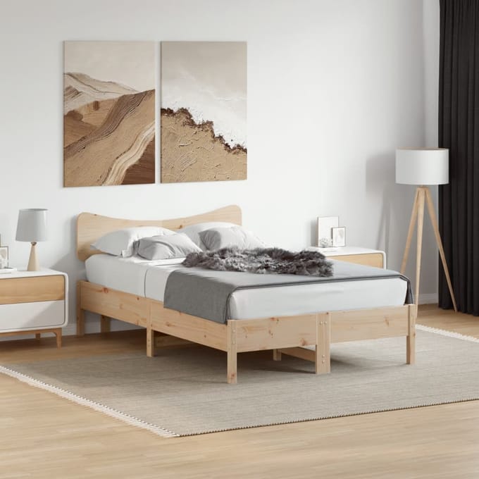 vidaXL - Hoofdbord - 120 - cm - massief - grenenhout