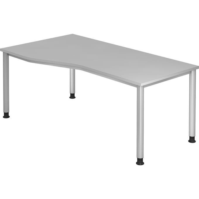 HILO 18 S | Bureau - Grijs 180 x 100 Tafelhoogte I In hoogte verstelbaar
