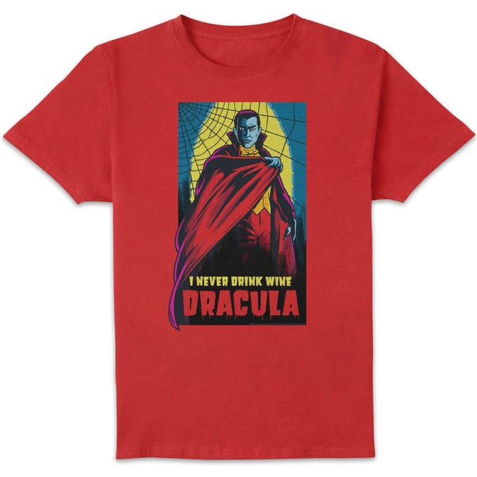 Universal Monsters Dracula Retro T-shirt - Rood - M
