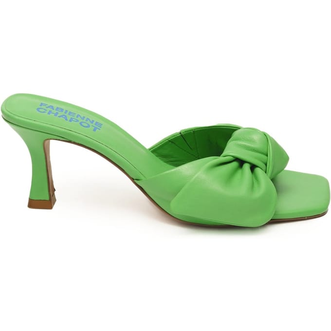 Fabienne Chapot Asha Mule Green Glow Maat: 38 | Muiltjes Outlet | Dames | Groen