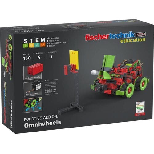 fischertechnik education Uitbreidingsmodule robot Robotics: Add On Omniwheels Bouwpakket 559898