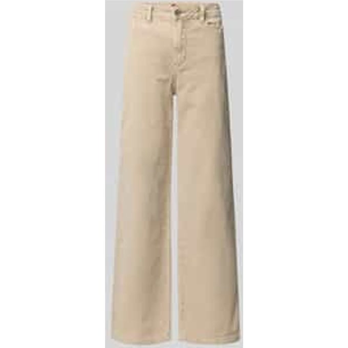 Wide fit corduroy broek met steekzakken