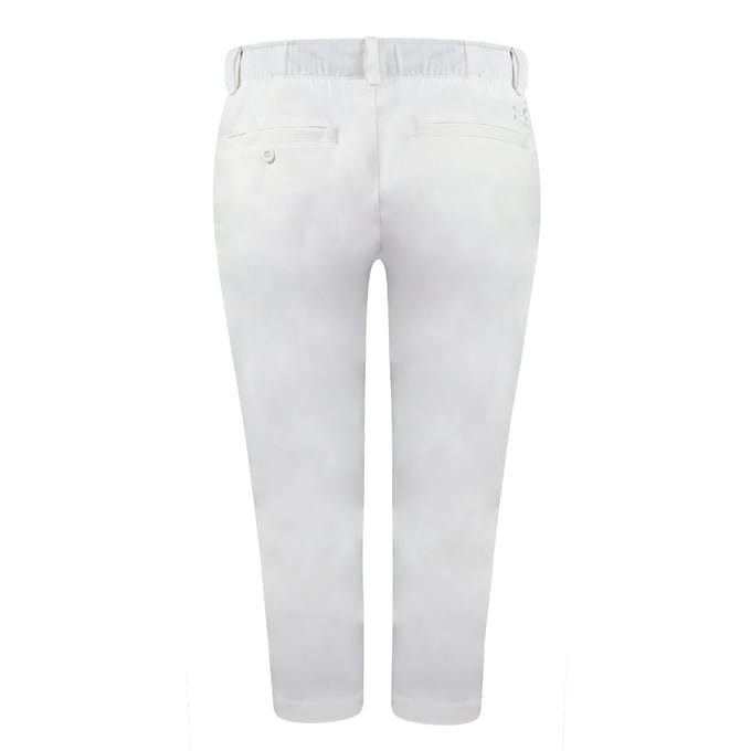 Under Armour Golf HeatGear Wit Dames Links Capri Broek 1272364 100