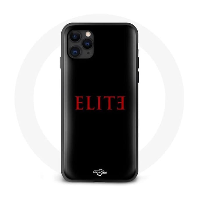 Coque pour iphone 13 Elite Saison 5 Logo Rouge Fond Noir