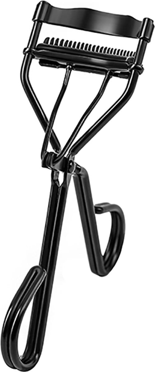 INTER-ESQUE® Wimperkruller - Eyelash Curler + 3x Extra Siliconen Pad & 3x Extra Kam - Zwart