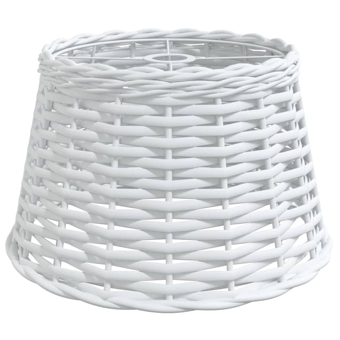vidaXL - Plafondlampenkap - Ø38x23 - cm - wicker - wit